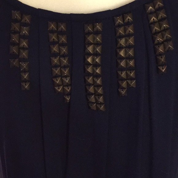 CYNTHIA ROWLEY NAVY DRESS - Picture 3 of 6